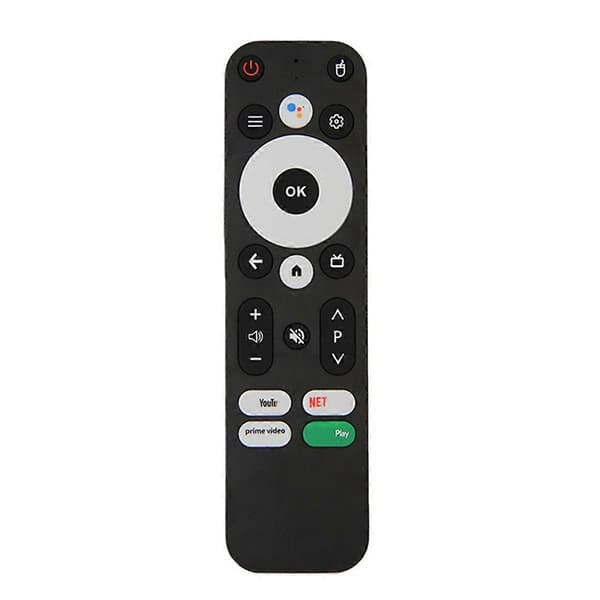 Erstatningsfjernkontroll for KM2 KM2 PLUS Android 4K UHD TV-boks Bluetooth stemmefjernkontroll [DB] Black