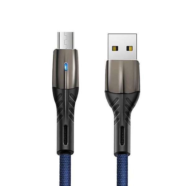 1m Micro USB Type-c 5a Pikalataus tiedonsiirtokaapeli Johto Yhteensopiva Iphone Android Jikaix Blue Micro USB
