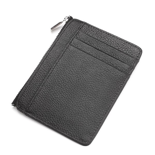 GUBINTU 417 RFID Beskyttet Ægte Læder Tegnebog Kreditkort Penge ID Lommeholder Db Black Style A