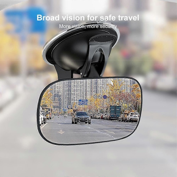 Bil Backspegel Interiör Vidvinkel Säkerhetsspegel För Instrumentbräda Vindruta Solskyddsplatta Extra Observera Babyspegel 360° Roterbar [DB] Mirror With Clip