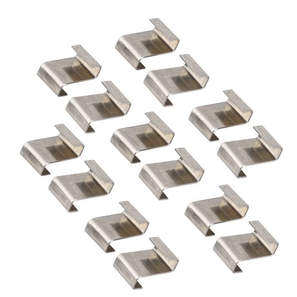 Rustfrit glas drivhus S overlap fastgørelsesklips holdbare rammeklips til drivhus glas udskiftning fastgørelse