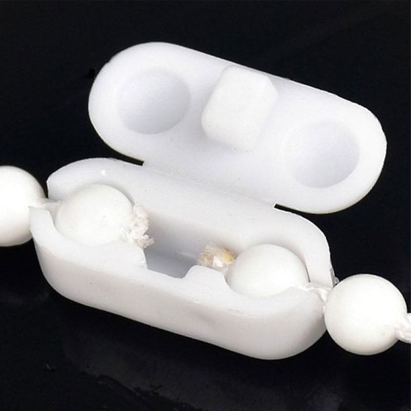 Db 10 stk./parti Plastic Rulle Gardin Træk Snor Forbindelse Gardin Kæde Forbindelse HFMQV 10 PCS