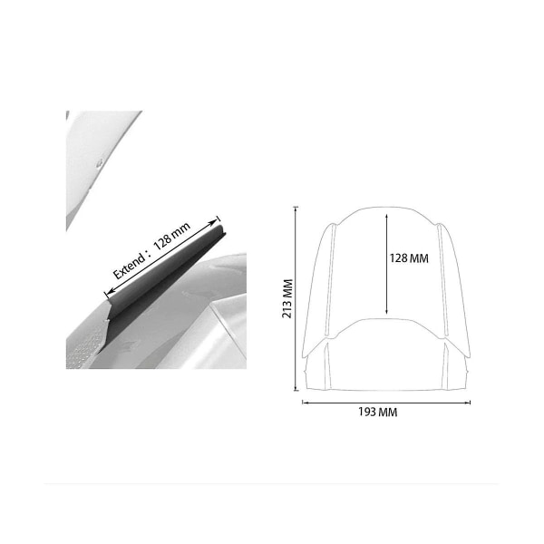 Moottoripyörän takapyörän pidennyslokasuoja Lokasuojan pidennys Lokasuoja S1000r 2021 2022- S1000rr 2019- [DB]