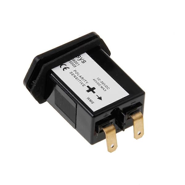 Ny DC12V-36V Generator Forseglet Timetæller til Både Lastbiler Traktorer til [DB] Black