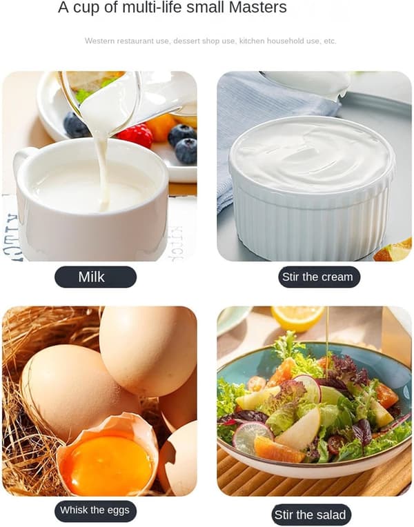 Miksboller for baking | Sklisikker multifunksjonell målekopp, eggeblandebolle - for baking, matlaging, servering av suppe, kake, egg, sjokolade, saus Wa[DB] Red