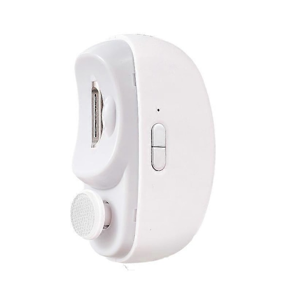 2 i 1 Automatisk Elektrisk Nagelklippare Trimmer Nagelknipsare med Lampa för Barn Vuxna [Db] White