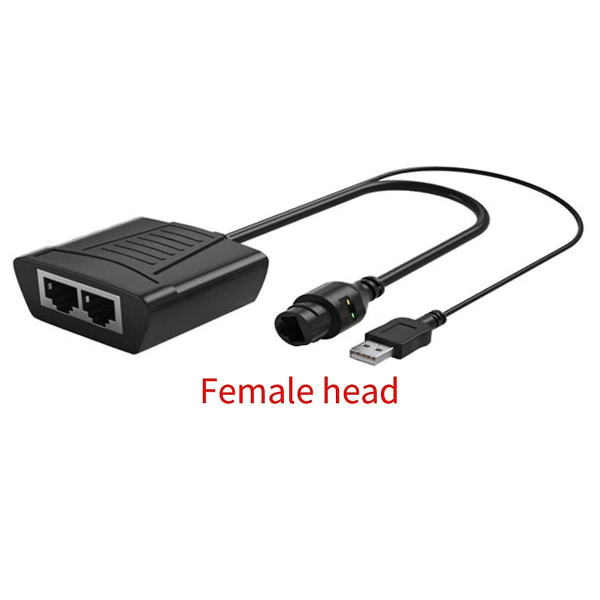 Rj45 Splitter 1 Til 2 Ethernet Adapter Kompatibel Cat5 Cat5e Netværkskabel Extender Til Router Lapto