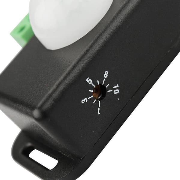 Db Dc 12v/24v Kropp Infrarød Pir Bevegelsessensor Bryter Led Lys 8m Black