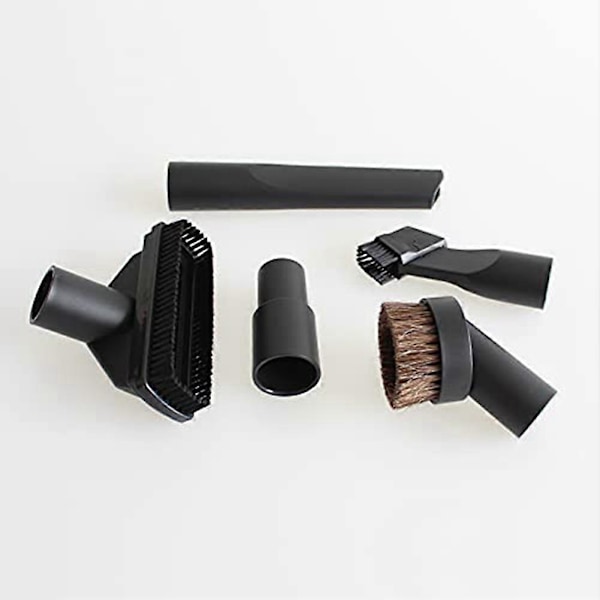 5 st Universal Dammsugarmunstycke Hemstädning Springa Trappverktygssats för 32mm 35mm Dammsugare [DB] Black