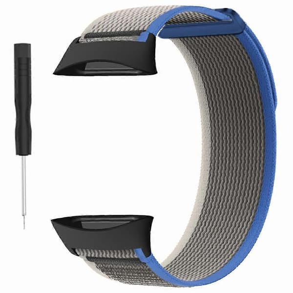 Til Polar Vantage Urrem Nylon Loop Justerbar Armbånd [DB] Blue Grey