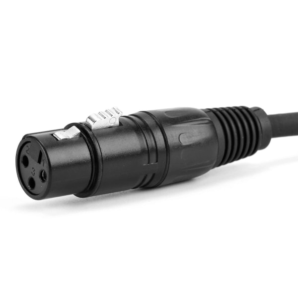 Dmx 512 -lavan valokaapeli - Xlr-uros 5-nastainen Xlr-naaras 3-nastainen liitäntä metalliliittimillä, 1,6 jalkaa