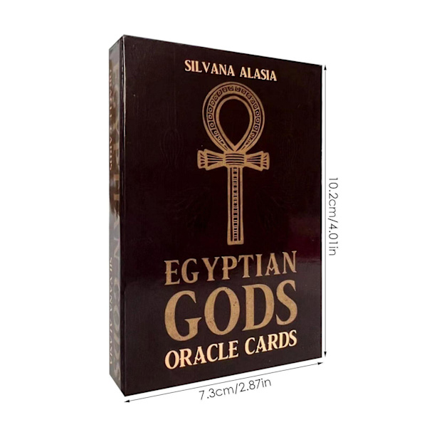 EGYPTISKE GUDER Oracle Cards Deck Tarotkortdekk Flerspråklig nytt {db}