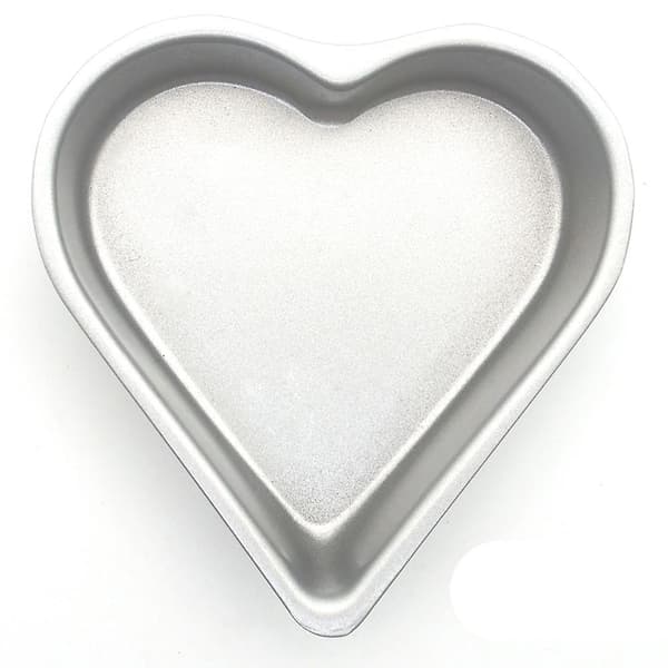 Non-stick kærlighedshjerte jordbærformet kageform bageost brødform gelé buddingform køkken tilbehør Db Silver heart