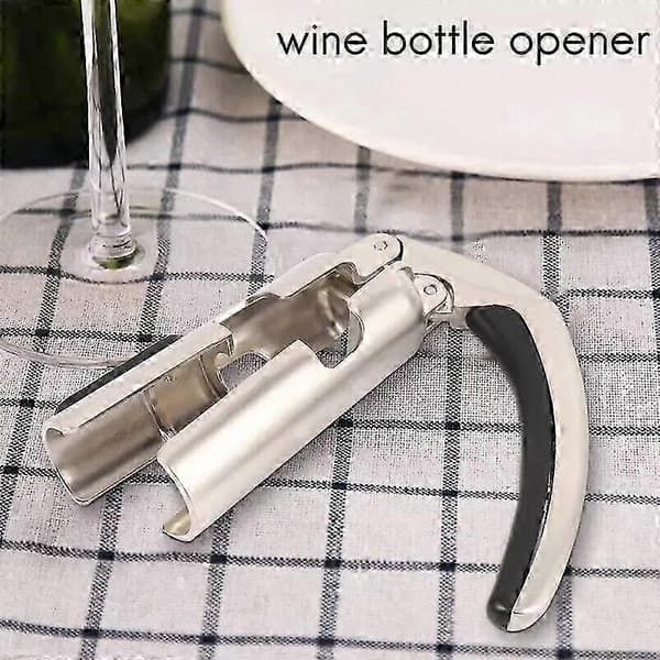 Glitrende vinåbner med champagneflaske-proptrækker og vinprop [DB] Corkscrew champagne bag