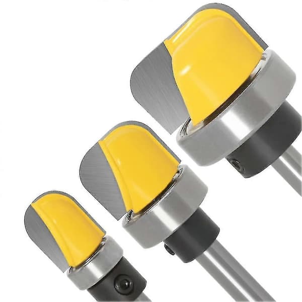 3 st 6mm skaft Skål- och brickmall Fräsbits, Frässkål Fräsbits Spårfräs Set db