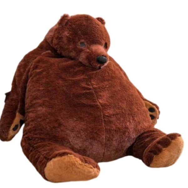 Jättiläinen Djungelskog Karhu Pehmolelu Ruskea Teddy Karhu Täytetty Eläin [DB] 55CM