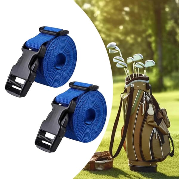 2 stk. golfbagstropper, festestropper, oppbevaring, bærbar erstatning 39 [DB] Blue