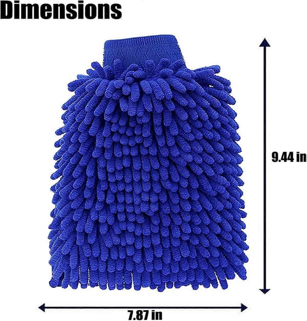 Mikrofiber Chenille Biltvättshandskar, 2 st Chenille Rengöringshandskar, Biltvättset Handskar [DB]