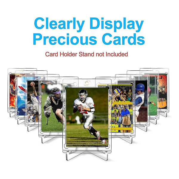 23-pak magnetisk kortholder, 35 pkt handelskortholder, hårde kortholdere, til baseball fodbold sportskort opbevaring og display