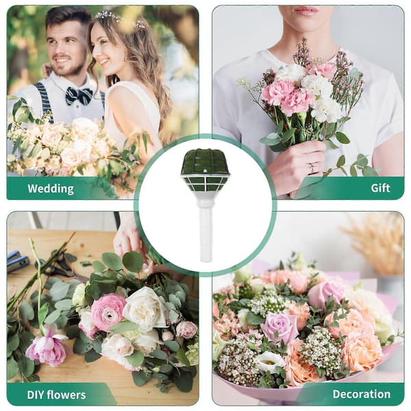 Blomsterhållare för brudbukett med blomsterskum 12-pack[DB]