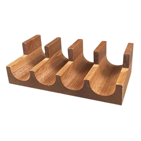 Treholder for Sushi, Serveringsfat for Sushi, Serveringsfat Stativ, Taco Stativbrett for Samlinger Restaurant [DB] Wood 4 Grid