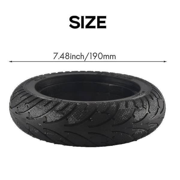 8 Tommers Scooterdekk 200x50 Solid Dekk Kompatibelt Speedway Ruima Mini 4 Pro [DB]