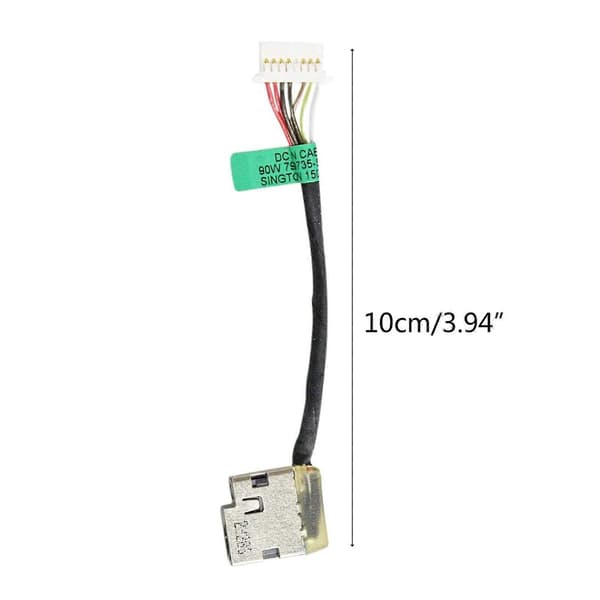 for DC Strømkontakt Socket Plugg Ladeport med Kabel for HP Pavilion X360 [DB]