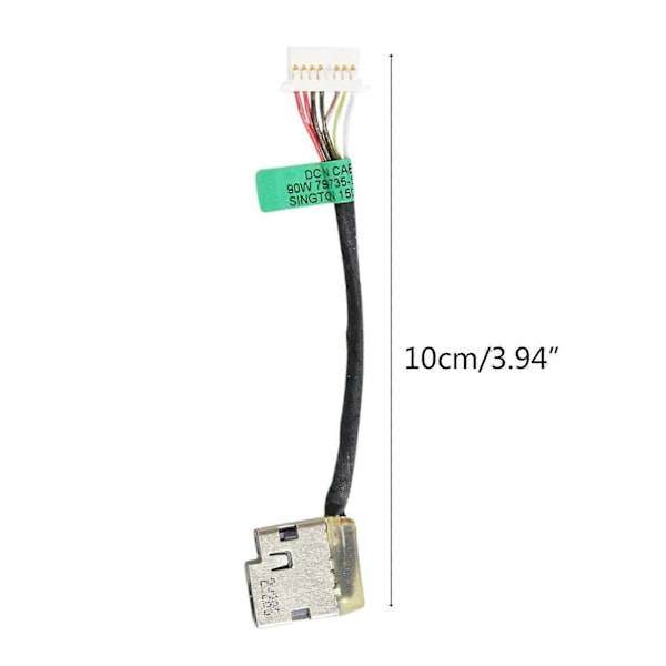 til DC Strømstik Socket Plug Opladningsport med Kabel til HP Pavilion X360 [DB]