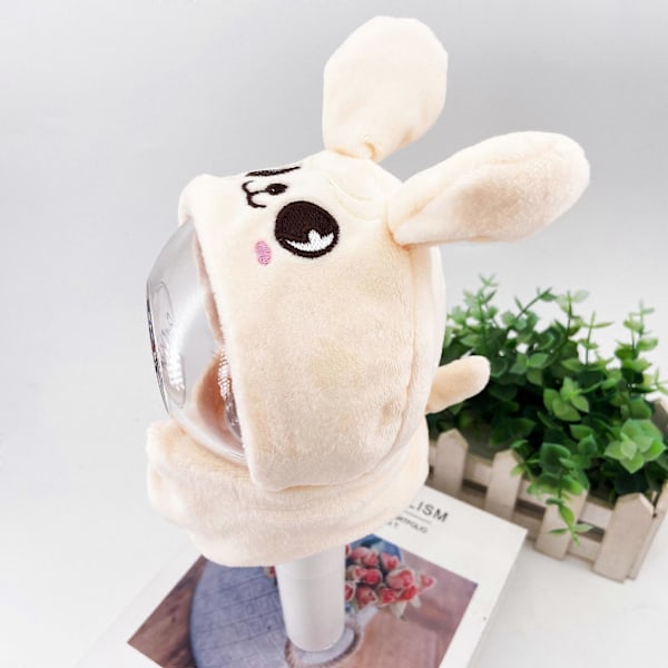 Kpop Stray Kids Lysstav-Plushdeksel Skzoo Konsert Lysdeksel Dukketilbehør Kappe Hatt Lampekule Fans Samling Gave [DB] C
