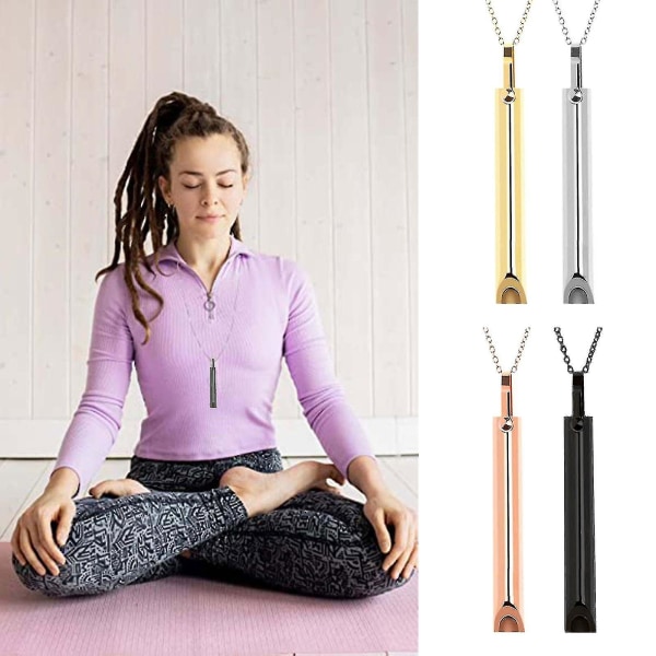 Stress Mindful Breathing Necklace For Natural Anxiety Relief-breathwork Tool  [XC]