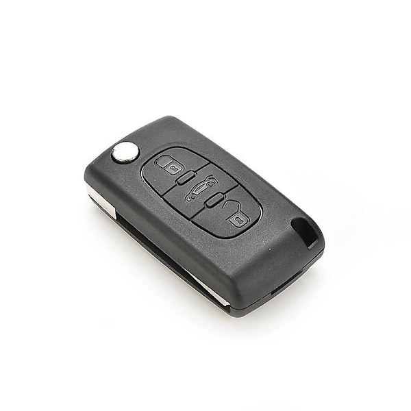 Fjernkontroll Flip Folding Fjernkontroll Nøkkelveske Shell For Peugeot 407 307 308 607 3 Knapper Smykker