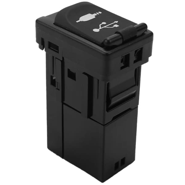 Bil AUX USB Port Adapter Jack Auto til Yaris til 86190-0R010 Plastik Sort [db]