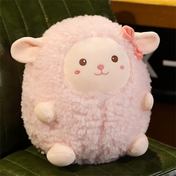 Dukke Plysj Leke Rund Pude (Rosa)