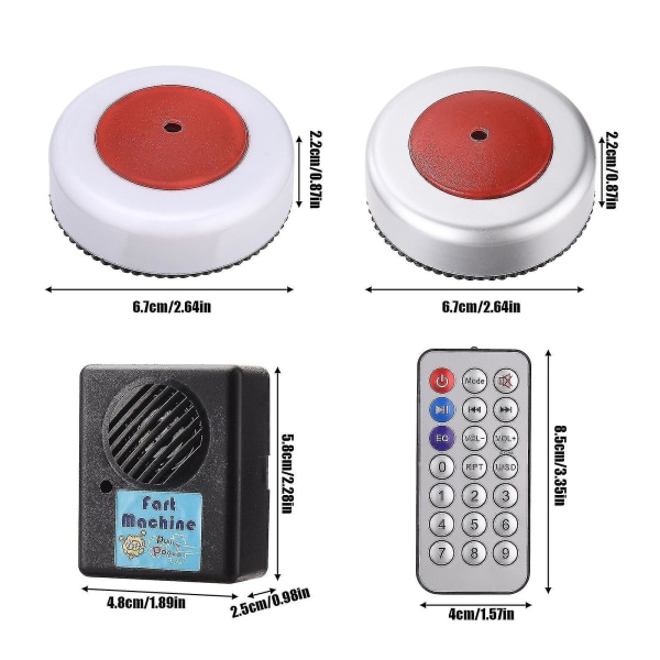 New Funny Prank Remote Control Fart Machine Practical Novelty Gifts - Snngv [DB]