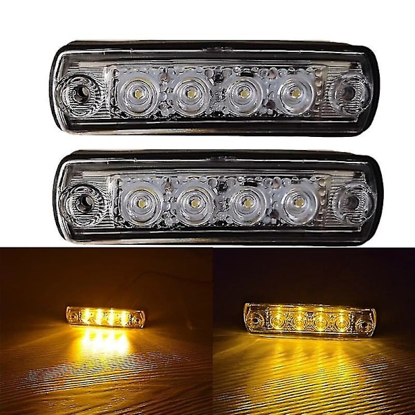 2 stk. 24V LED solskjermlys for MAN TGX TGL TGS lastebil Solskjermlampe OEM 81252606121 Man førerhuslys [DB] 2Pcs Amber A