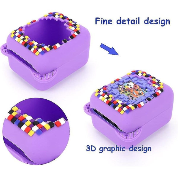 Silikondekselveske for Bitzee Digital Pet Interactive Virtual Toy, beskyttende hudhylse for Bitzee Virtual Electronic Pets Accessories db Purple