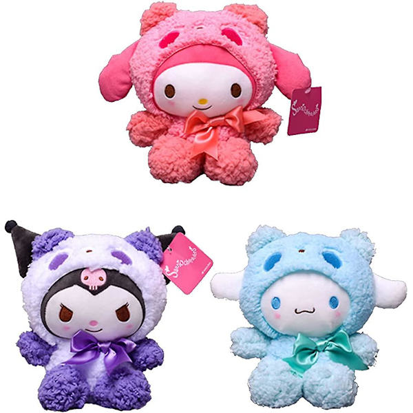 Mjukis Min Melodi Kuromi 20 Cm Kawaii Kuromi Plyschdockor Serietecknad Anime