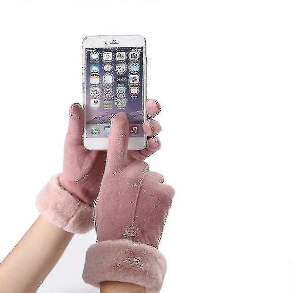 Vinterhandsker Varme Vanter Vinter Touch Screen Handsker Dame [DB] blue
