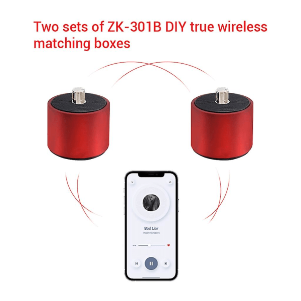 Zk-301b 30w mono digital effektforsterkerkort Bt5.3 stereolydforsterker for hjemmekinostøtte Tws Pair Box