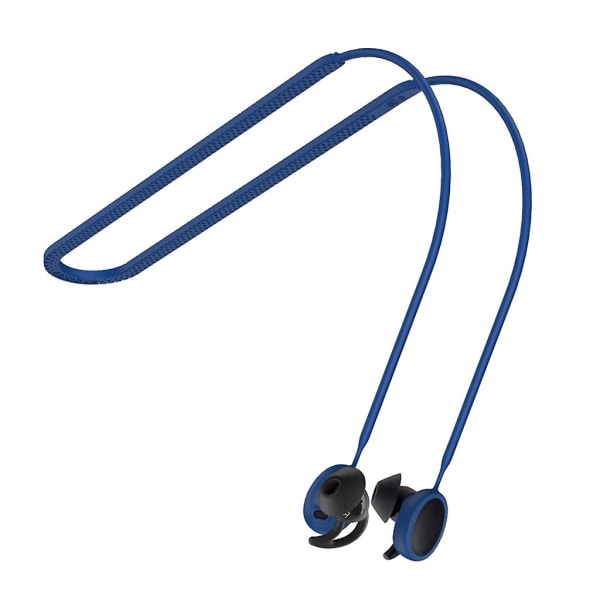 Anti-lost stropp kompatibel for Bose-sport ørepropper Vanntett hengende halstau Svettetett vanntette trådløse hodetelefoner [dB} Blue