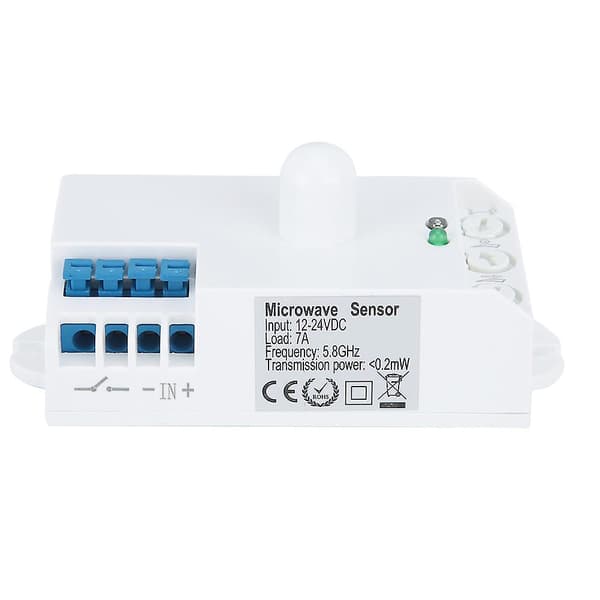 5,8 GHz kropsinduktions smart switch mikrobølge radar lyssensor DC 12-24V [DB]