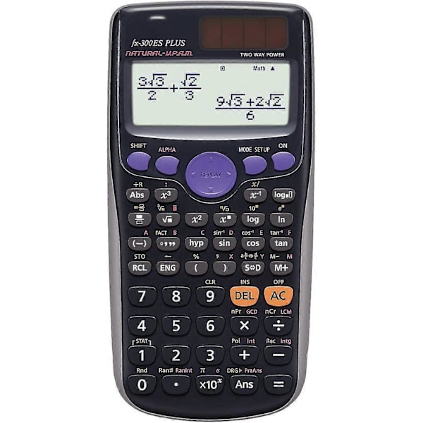 Fx-82es Plus Videnskabelig Lommeregner, Sort [DB]