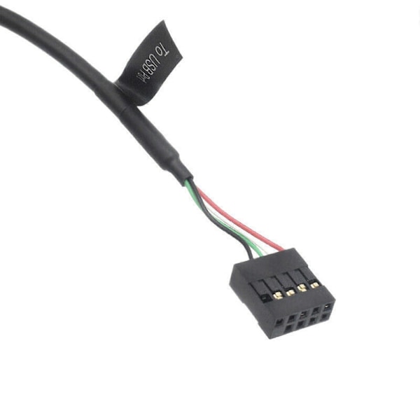 Länk USB-kabel Sladd Tråd För Nzxt Kraken X73 X53 X63 CPU Vattenkylare Svart [Db] 90 Degree Connector