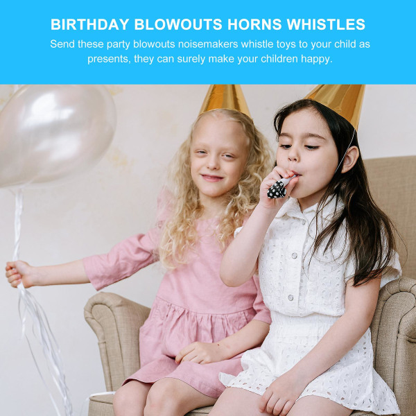27st Festblåsare Födelsedag Blowouts Horns Visselpipor Barn Blowouts Noisemakers Leksaker