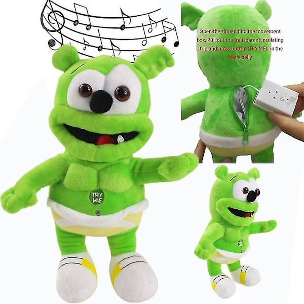 30 cm Laulupellet Nalle Plushtöy - Musiikkia Ääntävä Gummy Karhu Täytetty Nalle Plushie Leikkikalut Vauvoille Lapsille {DB}
