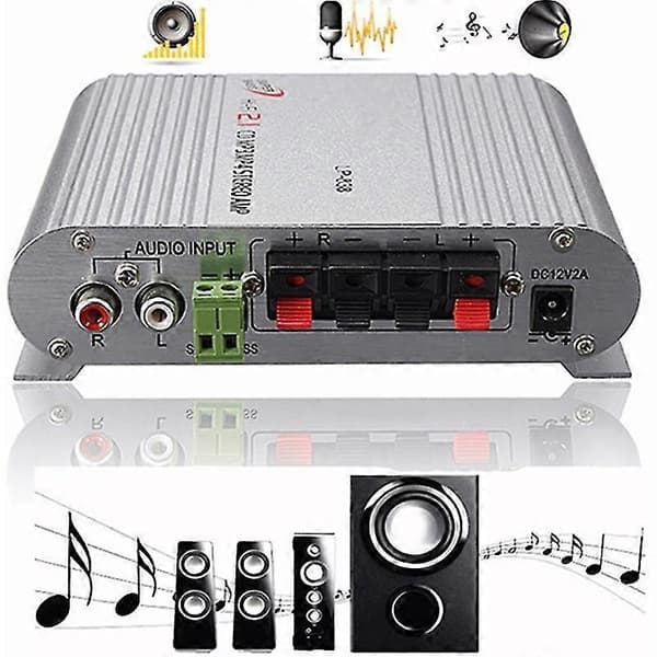 HiFi MP3-radio bil- och hemstereo basförstärkare [DB]