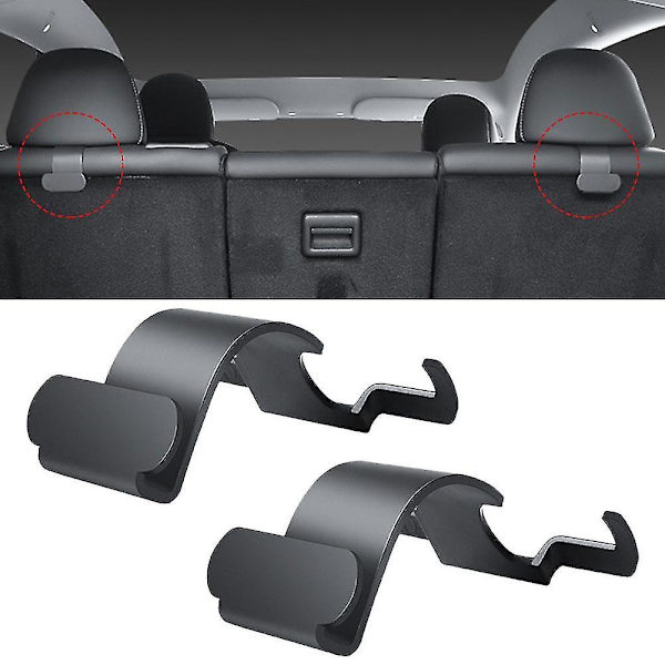 Baksete-krok for Tesla Model Y Bagasjeorganisator Klipp Henger Handlepose Paraplyholder Interiør Biltilbehør Deler Db