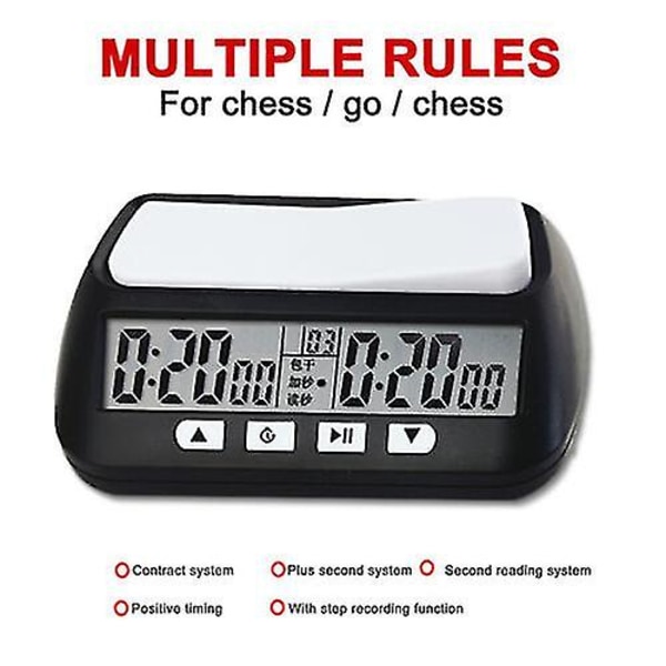 Konkurranse Brettspill Count Up Down Alarm Timer I-go Digital Sports Chess Clock