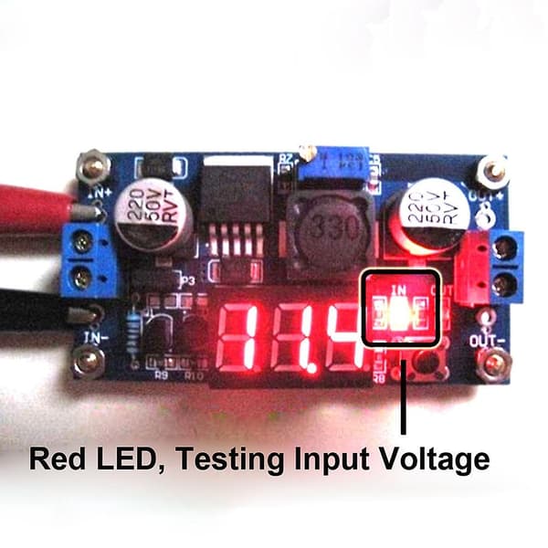Buck Step-Down LM2596 Strømomformer Modul DC 2.5-40V til 1.25-37V Voltmeter db