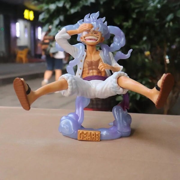 Ny One Piece Luffy Gear 5 Anime Figur Sun God Nikka Pvc Action Figurine Statue Samlarmodell Dockor Leksaker För Barn Present Db Luffy 16cm White